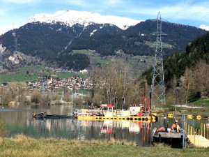 BUESA dragage de la retenue edf de montrigon à bourg saint maurice 2016