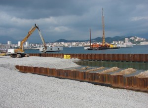 BUESA rempietement du quai cci au port de commerce d'ajaccio 2010