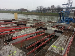 CHARIER - Construction d'une estacade Darse 6 Port de Gennevilliers - 2015