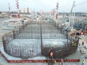 C Marine - Coulage radier premier caisson - Projet GTA - Dakar