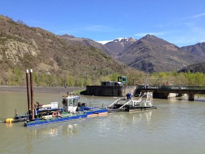 VCMF - Curage d'urgence du barrage de Plan d'Arem - FOS (31) 2014