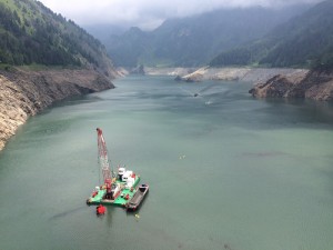 VCMF dragage du barrage de luzzone en suisse 2016
