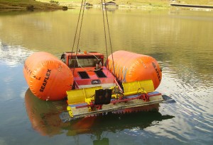 HYDROKARST - Renflouage d'une dameuse au lac de Tignes - Septembre 2010