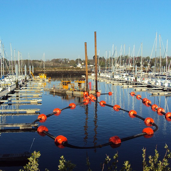 MERCERON - Dragage de la marina de Port La Forêt à La Forêt Fouesnant - 2012/2013