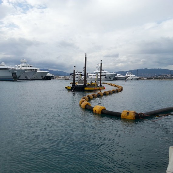 Eco Systèmes de Dragage - Dragage dans le cadre du réaménagement du plan d'eau de Port Canto à Cannes - 2014