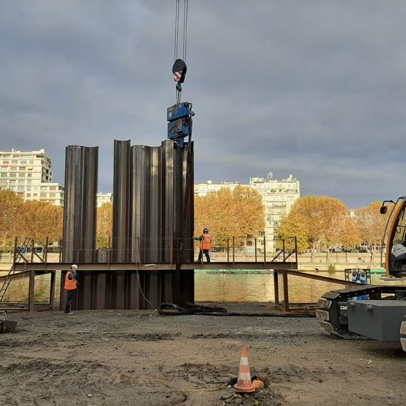 SETHY - battage palplanches orléans